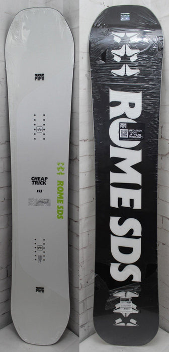 Rome Cheap Trick Men's Snowboard, Size 153 cm True Twin New 2024 Limited Edition