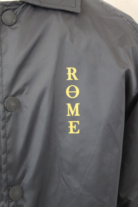 Rome Coach's Lightweight Nylon Jacket, Men's Large, Prey Black