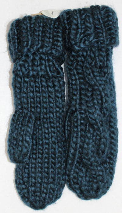 Coal Womens Rosalita Acrylic Knit Mitten Deep Blue Mitt New