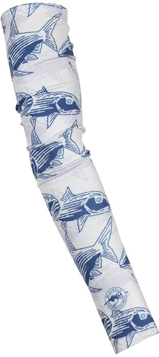 BlackStrap The Daily Sleeve UV Protection SM/MD Set of 2 Blackfly Blue Bones