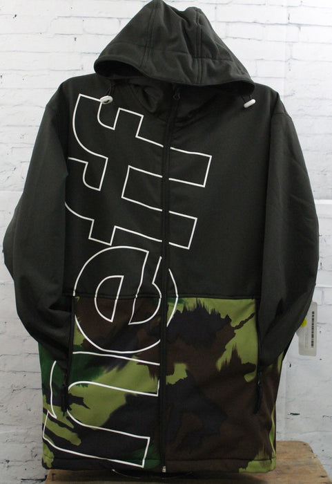 Neff Daily Softshell Jacket Mens Small Black Camo