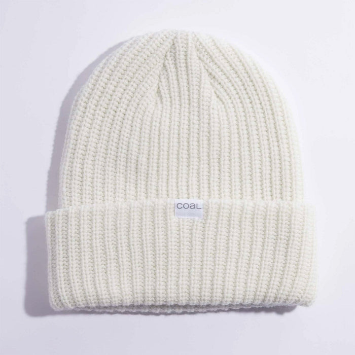 Coal The Dan Mid Length Wool Beanie Off White, OSFM New