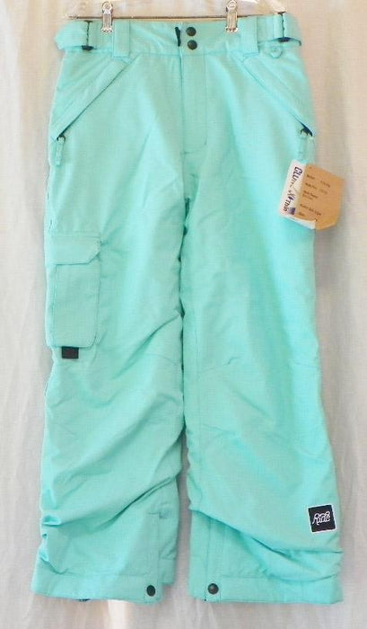 Ride Dart Insulated Snowboard Pants, Girls Youth Medium (10), Pale Aqua Blue