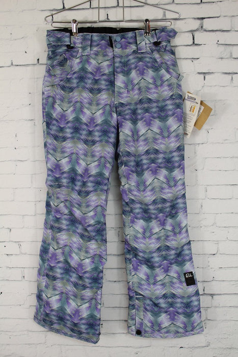 Ride Dart Pant Snowboard Pants Girls Youth Medium Sawtooth Print