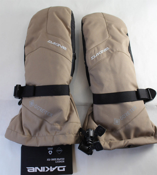 Dakine Eclipse Gore-Tex Snowboard Mitts, Women's Medium, Pinebark Brown New