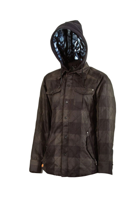 L1TA Dresden Snowboard Jacket Womens Small Dark Ivy Spray Dye New