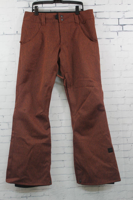 Ride Eastlake Slim Fit Snowboard Pants Womens Large Burnt Orange