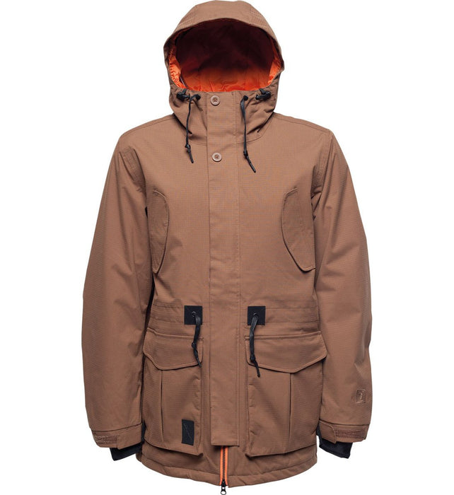 L1 Essex Parka Insulated Snowboard Jacket Mens Size Large Chocolate