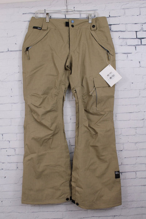 Ride Cocona Fairmount Slim Fit Snowboard Pants Womens Medium Dark Khaki