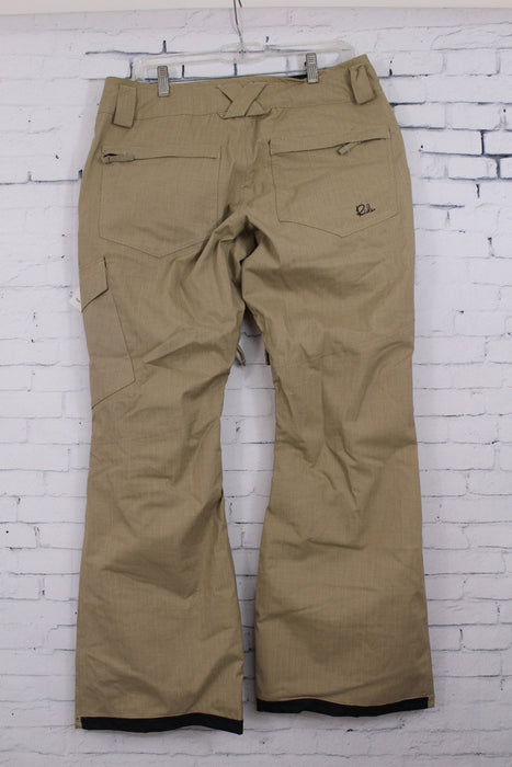 Ride Cocona Fairmount Slim Fit Snowboard Pants Womens Medium Dark Khaki