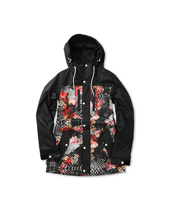 Neff Falcon Soft Shell Snowboard Jacket Womens Medium Black