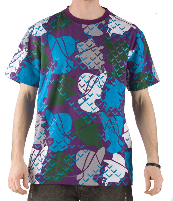 Nomis Fever Short Sleeve T-Shirt, Men's Large, Purple / Multi Print