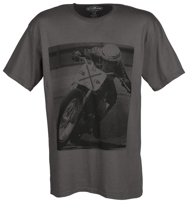 Bonfire Fourstar Colab Graphic T-Shirt, Men's Size Medium, Iron Grey New