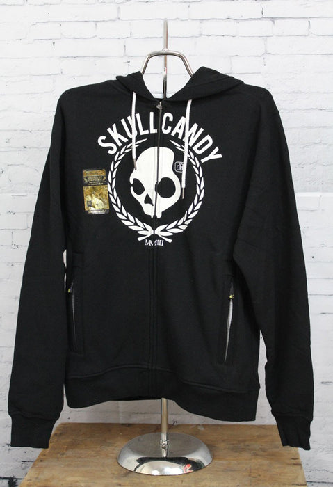 Skullcandy Mens Franchise Full Zip Fleece Hoodie Jacket Small Black New