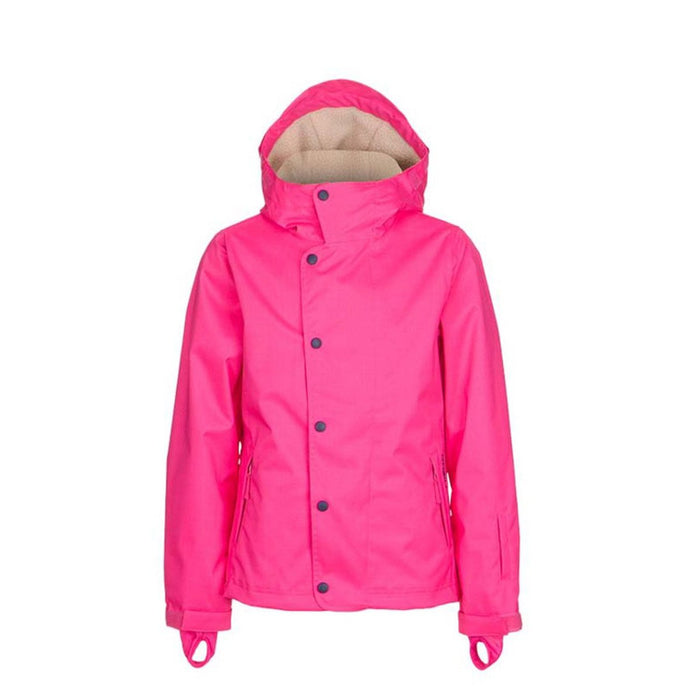 O'Neill Furry Insulated Snowboard Jacket, Girls Youth 10 / 152, Pink Rose