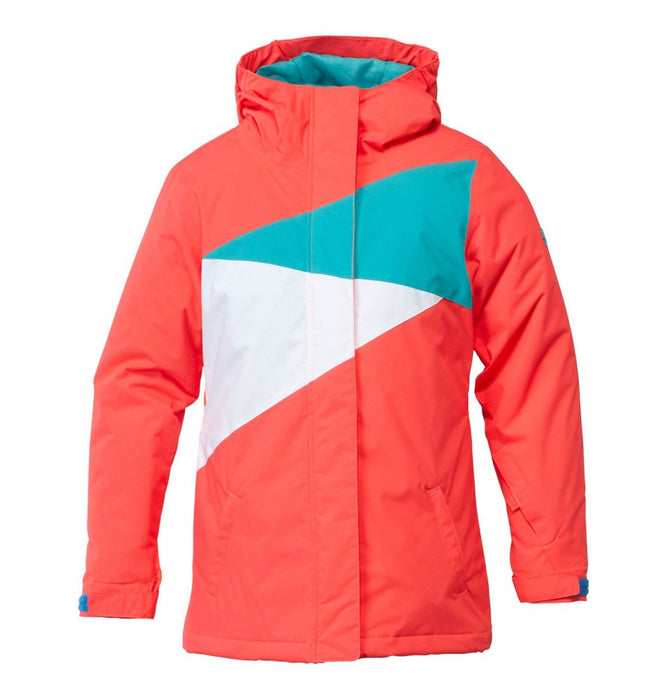 DC Girls Youth Fuse Snowboard Jacket Medium Fiery Coral New