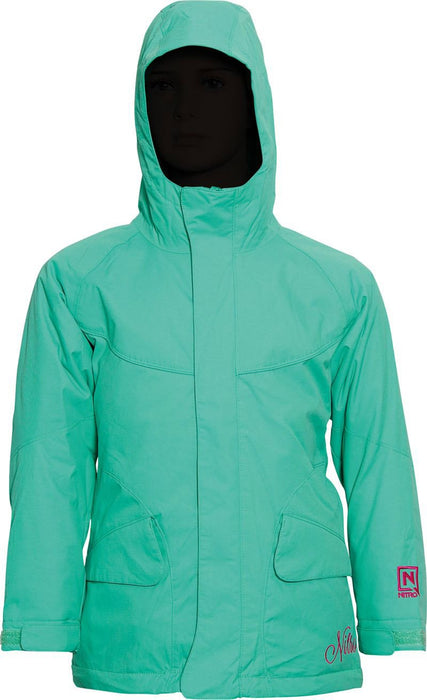 Nitro Limelight Snowboard Jacket, Girl's Youth Medium (9-10), Aqua
