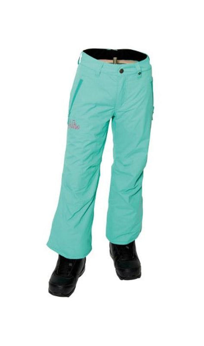 Nitro Regret Insulated Snowboard Pants, Girls Youth Medium (9-10), Aqua