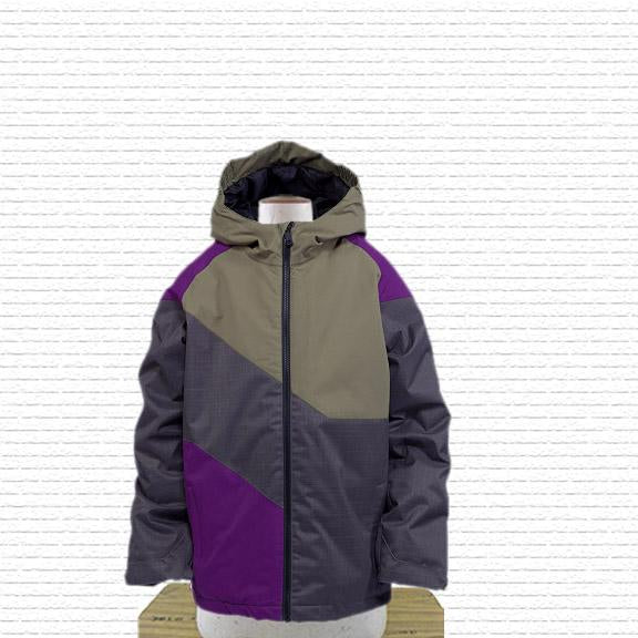 Ride Hemi Insulated Snowboard Jacket, Boys Youth Medium (10-12), Dark Slate