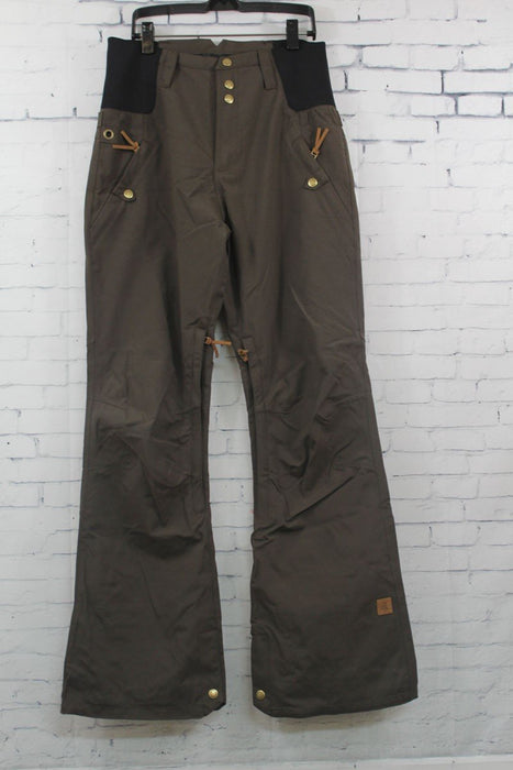 Ride High Wasted Snowboard Pants Womens Medium Cocoa