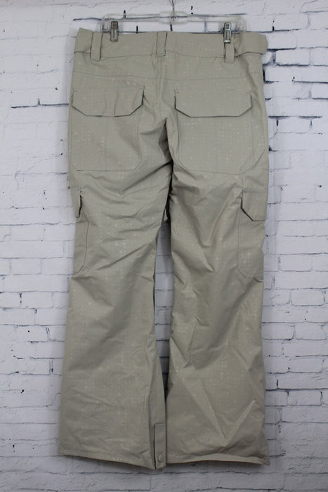 Ride Highland Shell Snowboard Pants Womens Medium Chalk Dot Emboss