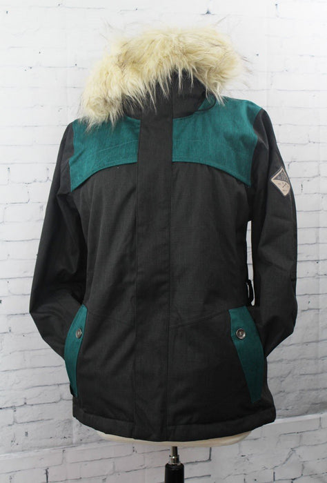 Bonfire Holladay Snowboard Jacket, Women's Medium, Black / Emerald New