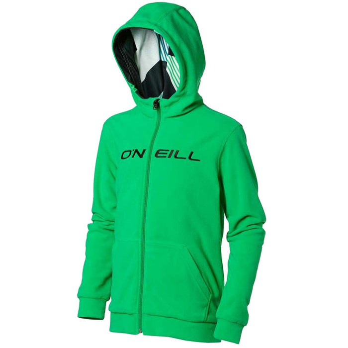 O'Neill Hubble Reversible Full Zip Fleece Hoodie Boys Youth 8 / 140 Simply Green