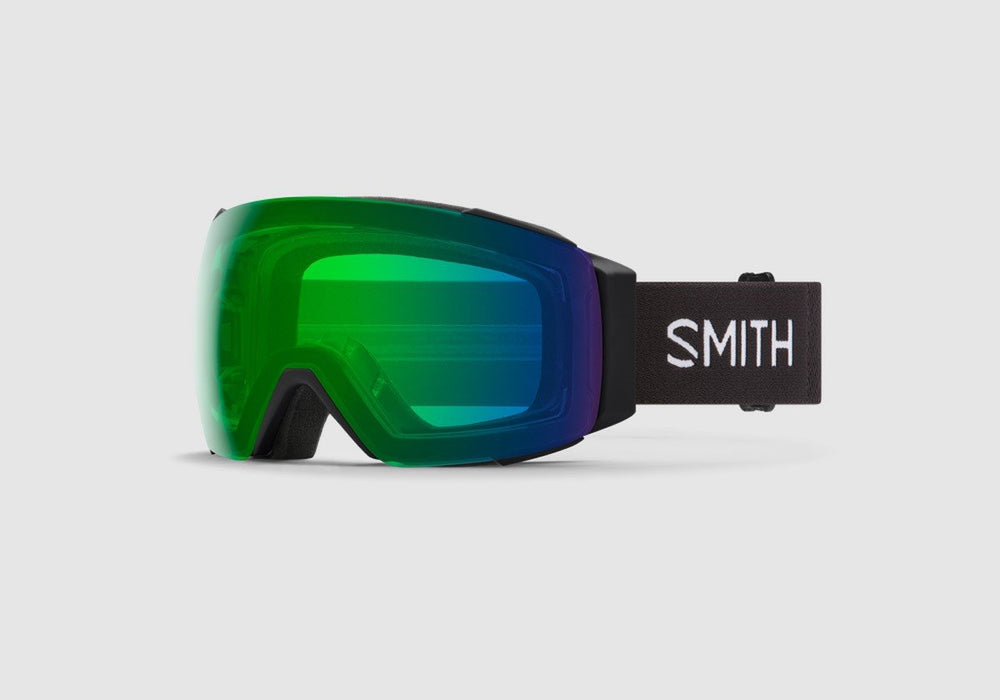 Smith I/O Mag Snow Goggles Black Chromapop Everyday Green Mirror Lens +Bonus New