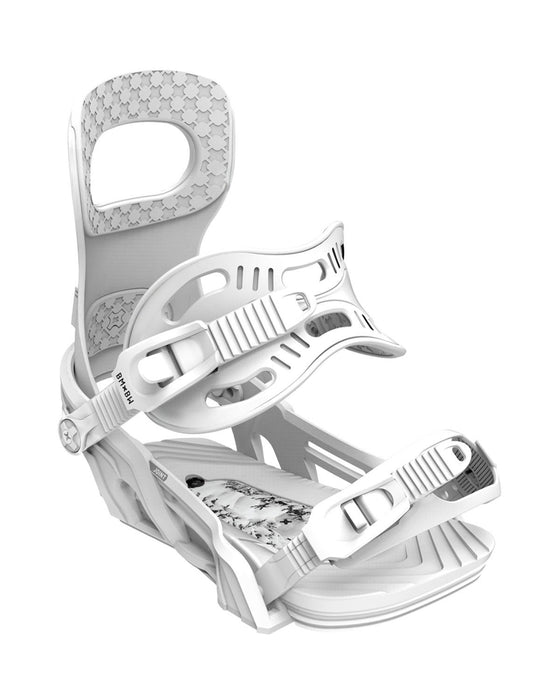 Bent Metal Joint Snowboard Bindings Medium (Men's 8-11), White New