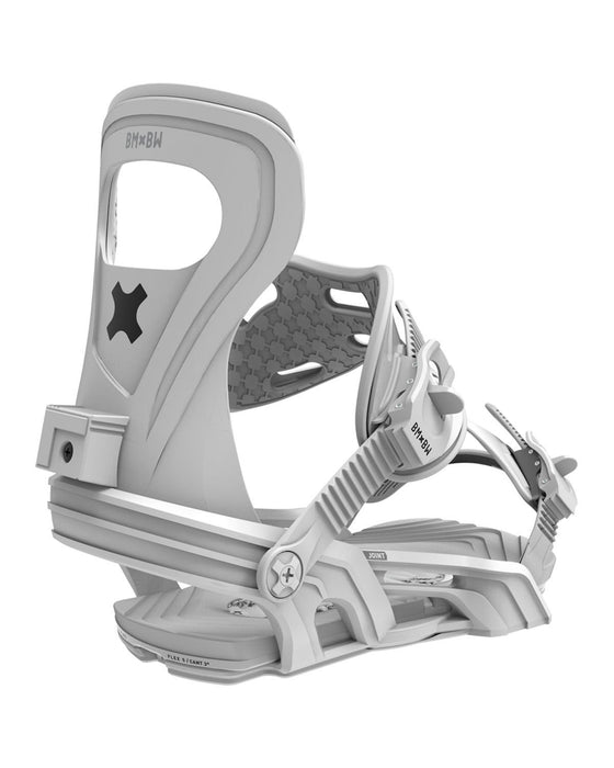 Bent Metal Joint Snowboard Bindings Medium (Men's 8-11), White New