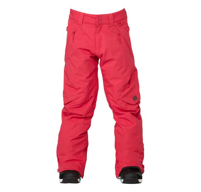 DC Ace Snowboard Pants, Girls Youth Size Medium (12), Bright Rose Pink New