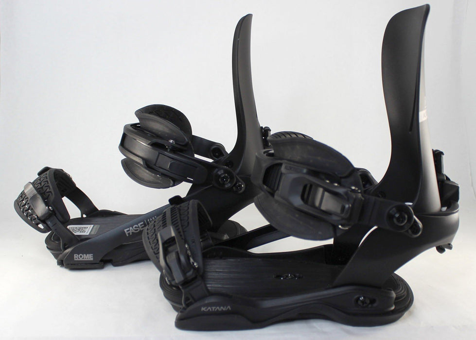 Rome Katana AW FASE Snowboard Bindings Small (Mens 5-7.5, Womens 6-9) Black 2027