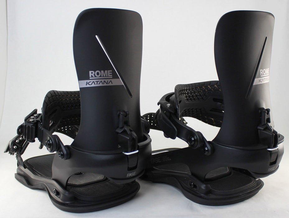 Rome Katana AW FASE Snowboard Bindings Small (Mens 5-7.5, Womens 6-9) Black 2027