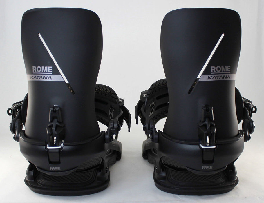 Rome Katana AW FASE Snowboard Bindings Small (Mens 5-7.5, Womens 6-9) Black 2027