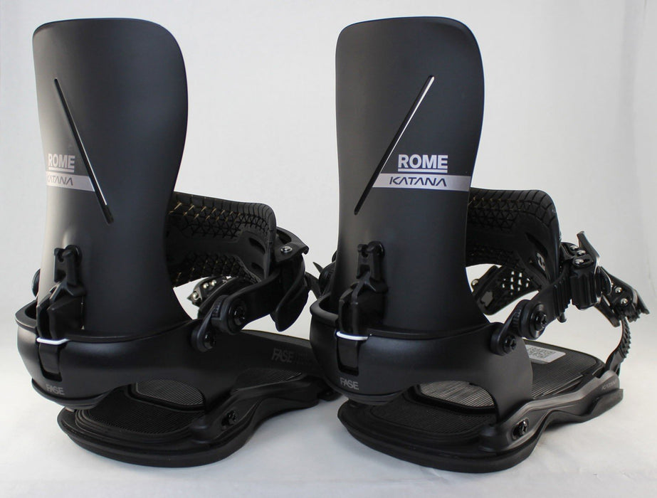 Rome Katana AW FASE Snowboard Bindings Small (Mens 5-7.5, Womens 6-9) Black 2027