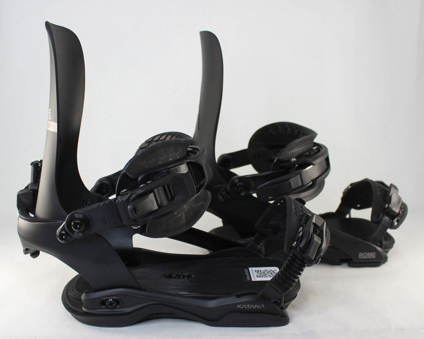 Rome Katana AW FASE Snowboard Bindings Small (Mens 5-7.5, Womens 6-9) Black 2027