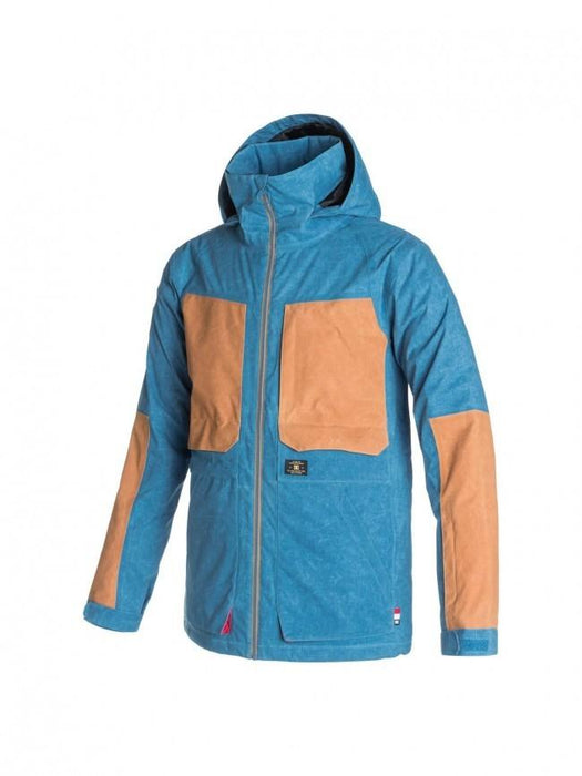 DC Men's Kingdom Snowboard Jacket Medium Faience Blue New