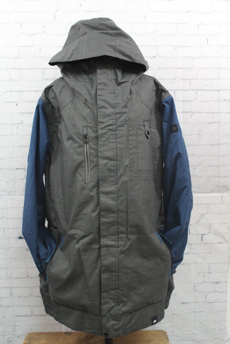 Ride Laurelhurst Snowboard Jacket Mens Large Grey Storm