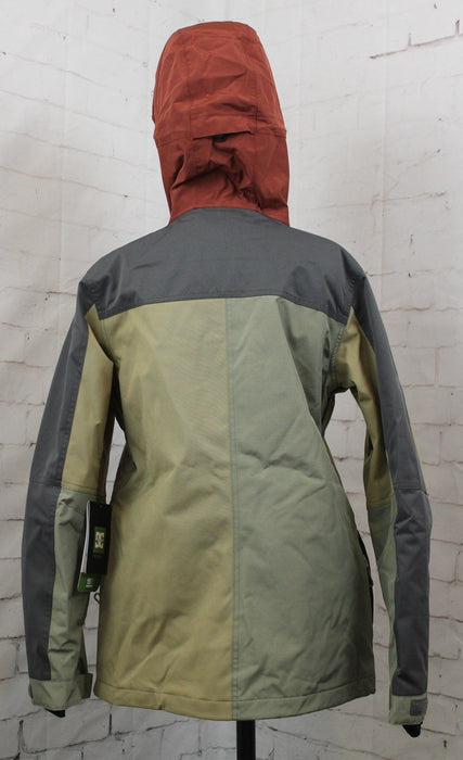 DC Liberate Snowboard Jacket, Women's Size Medium, Repurpose Tan Colorblock New