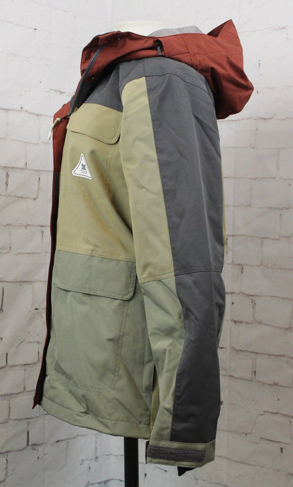 DC Liberate Snowboard Jacket, Women's Size Medium, Repurpose Tan Colorblock New