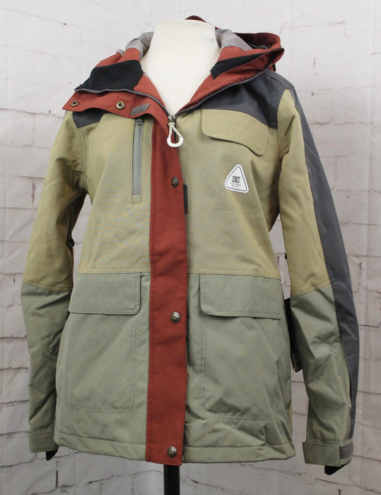 DC Liberate Snowboard Jacket, Women's Size Medium, Repurpose Tan Colorblock New