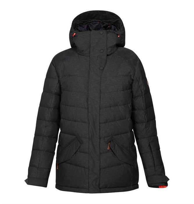 DC Liberty Down Insulated Snowboard Jacket Women's Medium Caviar Black New