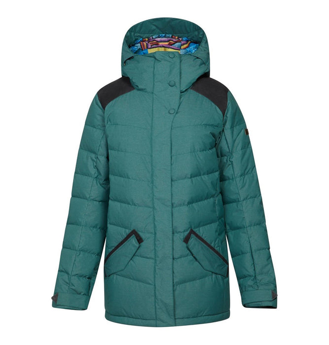 DC Liberty Down Insulated Snowboard Jacket Women's Medium Jasper Green New