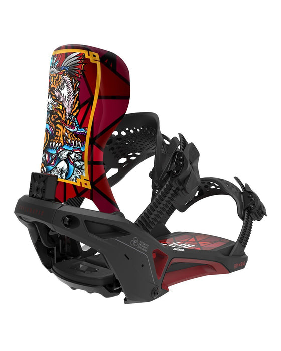 Bent Metal Lightning Supermatic Snowboard Bindings XL Men's 11-13 Black Red New