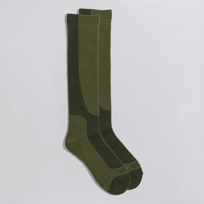 Coal Lightweight Snow Socks, L/XL Men's 8.5-12.5 Women's 10-14, Olive Sage Green