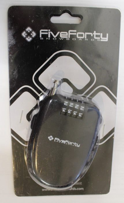 540 Retractable Cable Lock Snowboard Black Retracting New