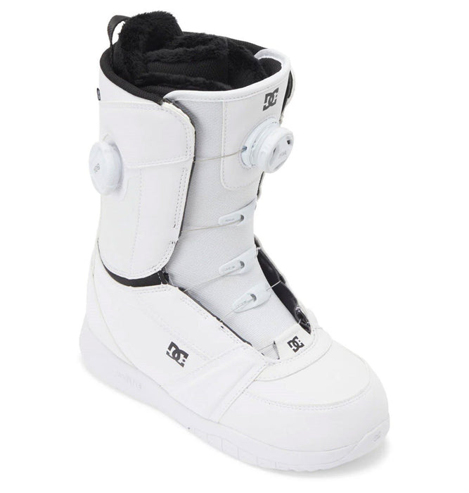 DC Lotus Boa Snowboard Boots, US Womens Size 7.5 White/White New 2024