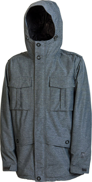 Nitro M65 Snowboard Jacket, Mens Size Large, Heathered Flint Grey