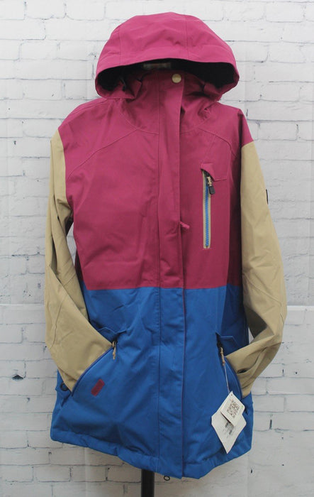 Ride Magnolia Shell Snowboard Jacket Womens Medium Raspberry
