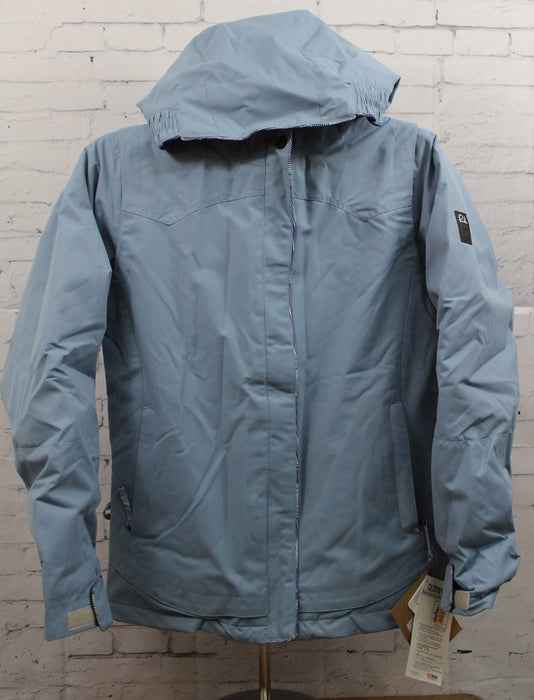 Ride Malibu Snowboard Jacket Girls Youth Medium Primer Blue